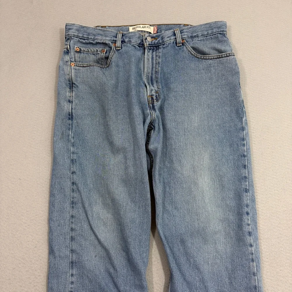 Vintage Levis 505 Regular Fit Jeans Men 38x32 (Fits 38x30) Blue y2k 2008 Western